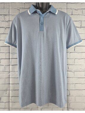 FLX Mens Blue Urban/Commuter Polo Shirt Large